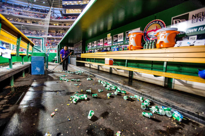 Expect heightened new hygiene standards at stadiums, even in the depths of a Major League dugout.